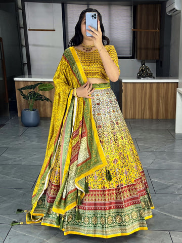 Beautiful Designer Patola Digital Print Lehenga Choli