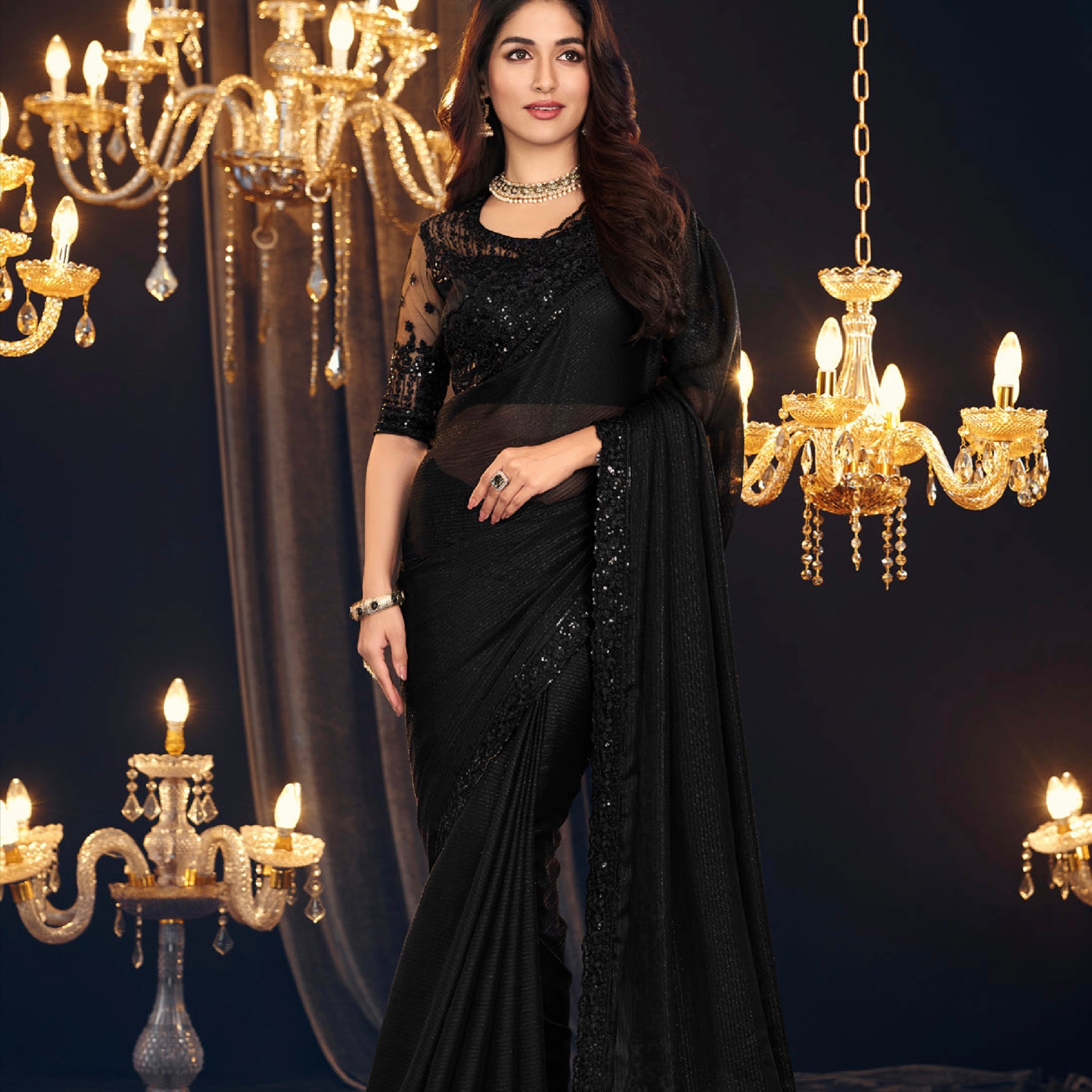 Beautiful Designer Occasion Wear Georgette Saree