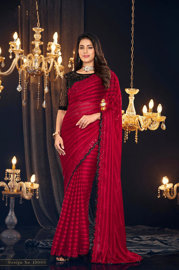 Beautiful Designer Occasion Wear Georgette Saree