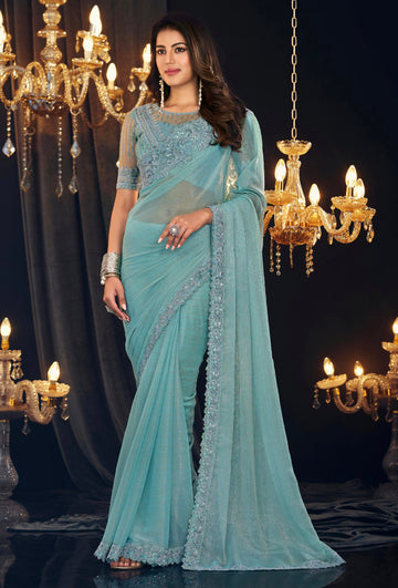 Beautiful Designer Occasion Wear Georgette Saree