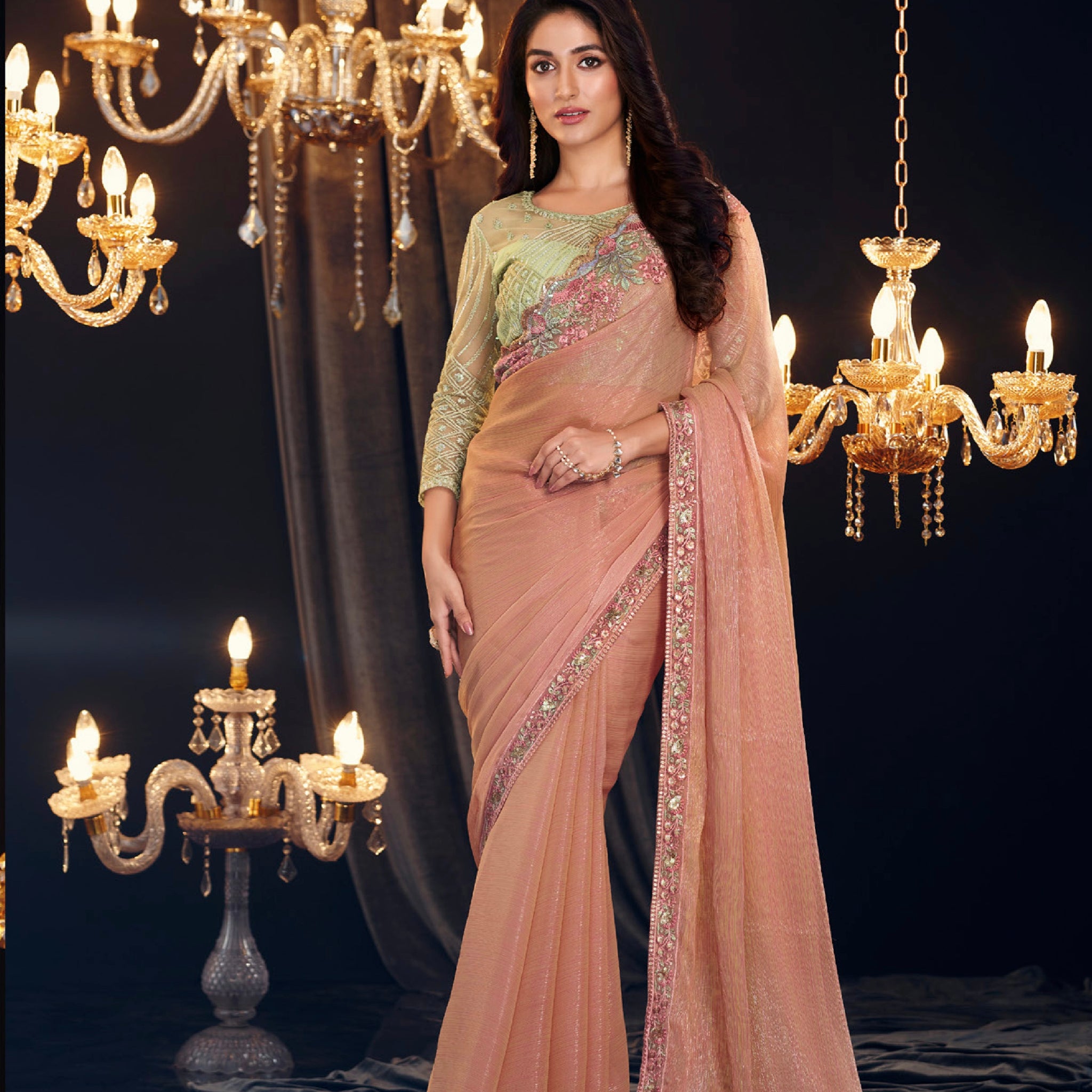 Beautiful Designer Occasion Wear Georgette Saree