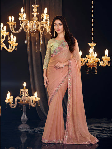 Beautiful Designer Occasion Wear Georgette Saree