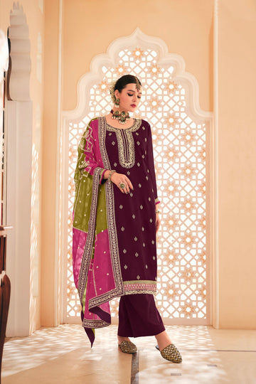 Beautiful Designer Occasion Wear Premium Embroidery Work Salwar Suit