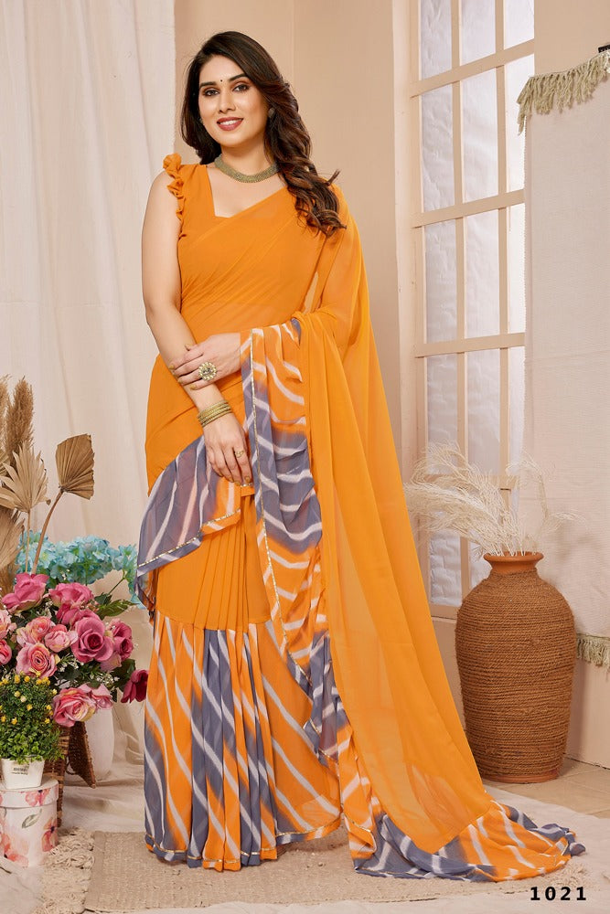 Beautiful Designer Casual Wear Aafreen Pure Georgette Saree