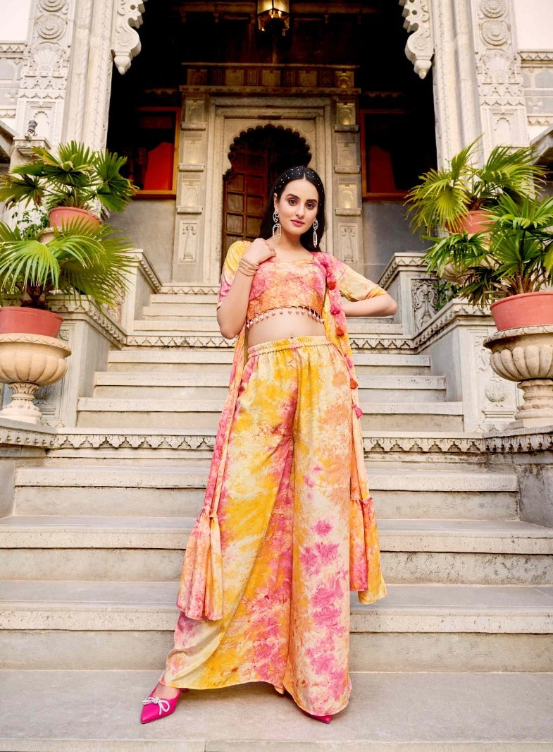 Beautiful Designer Occasion Wear Premium Co-ords Palazzo Salwar Suit