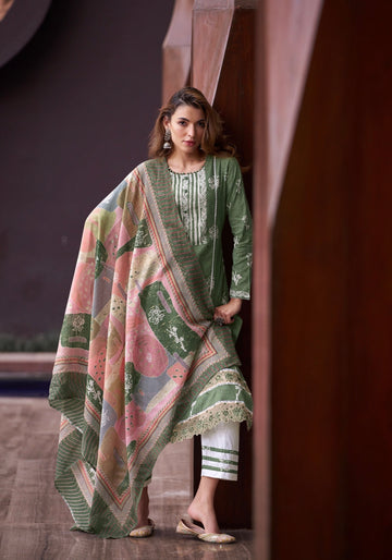 Beautiful Casual Wear Pure Cotton Printed Lawn Suit