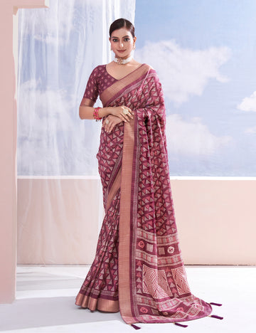 Beautiful Occasion Wear Pure Dola Silk Saree