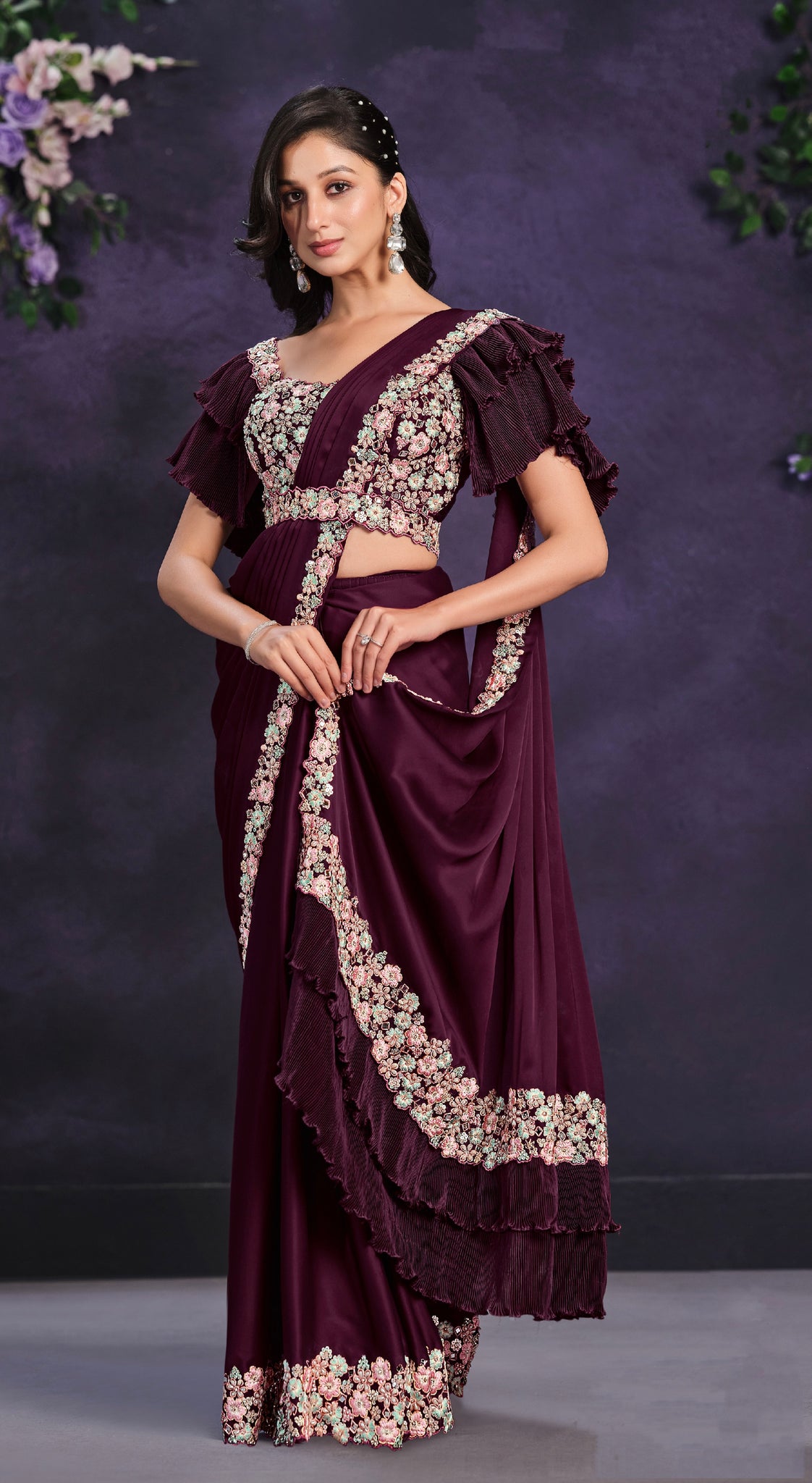 Beautiful Designer Occasion Wear Readymade Saree