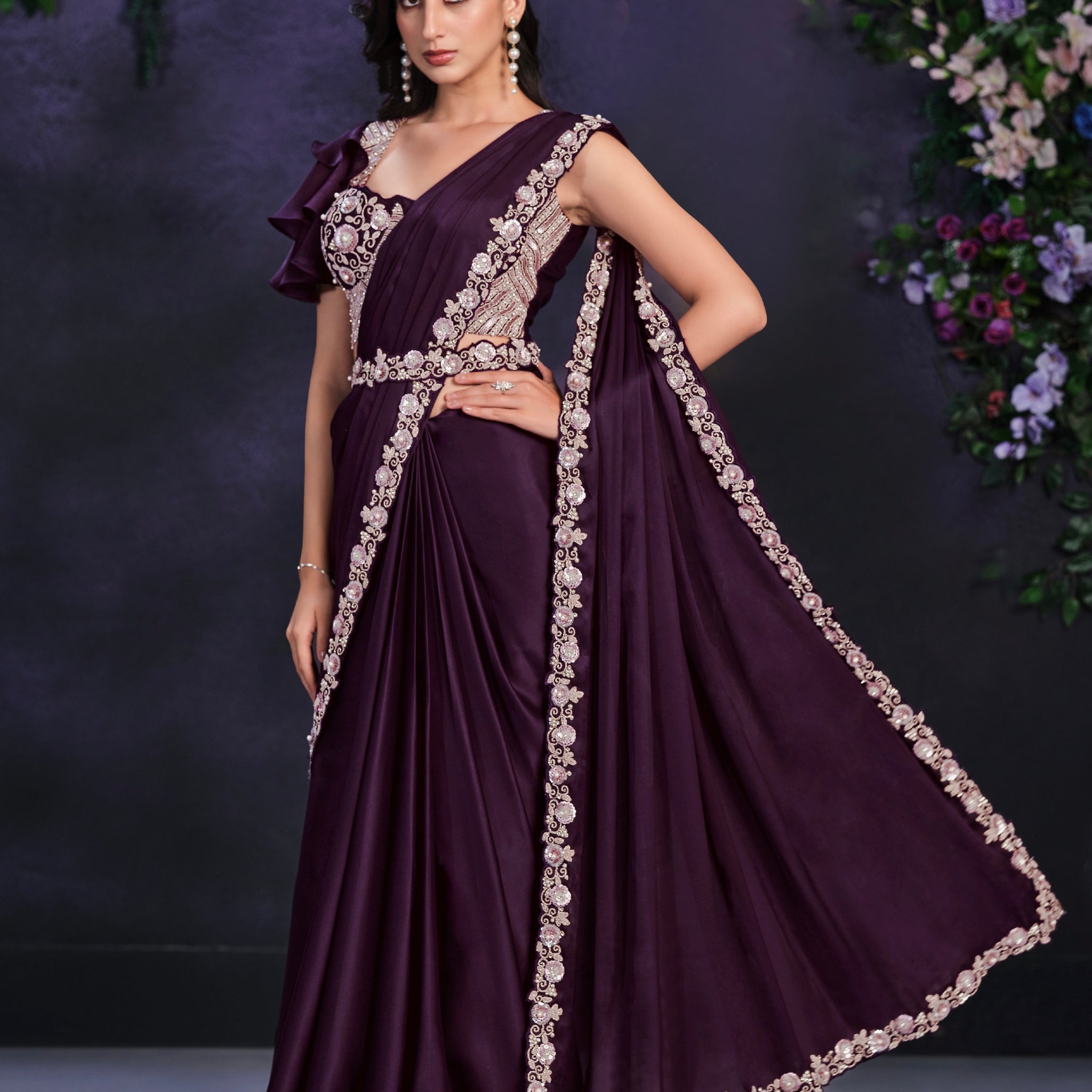 Beautiful Designer Occasion Wear Readymade Saree