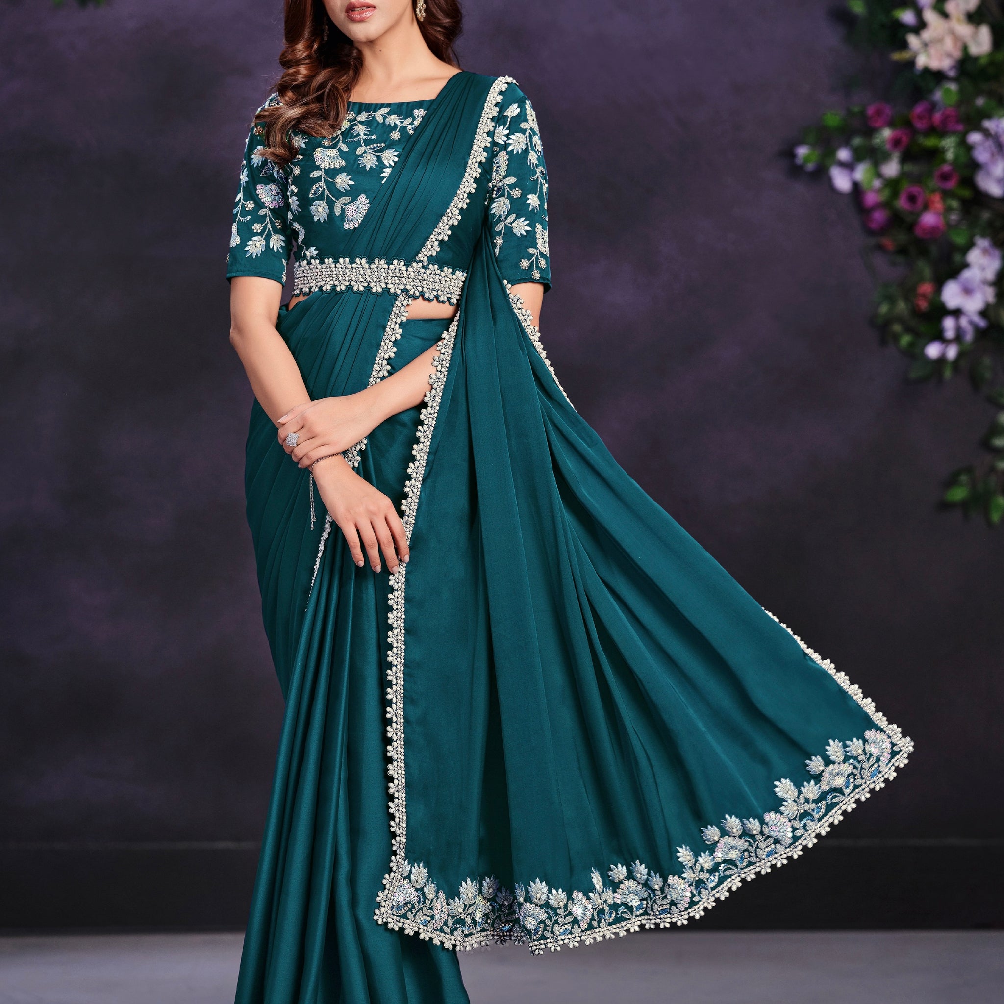 Beautiful Designer Occasion Wear Readymade Saree