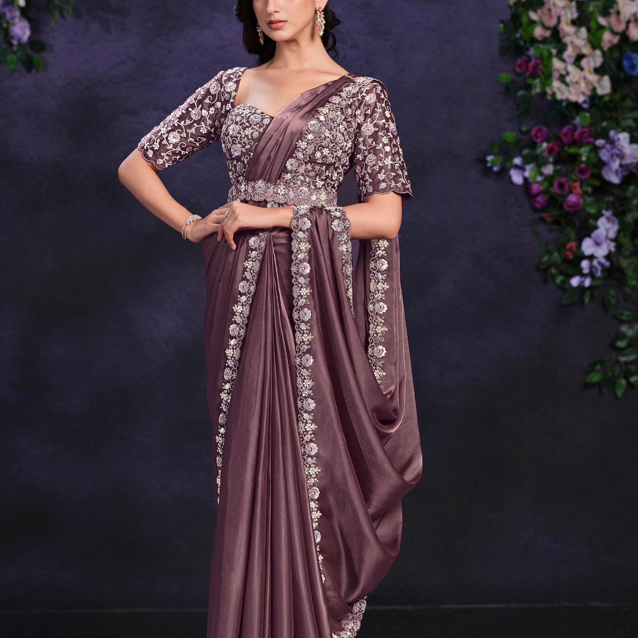 Beautiful Designer Occasion Wear Readymade Saree