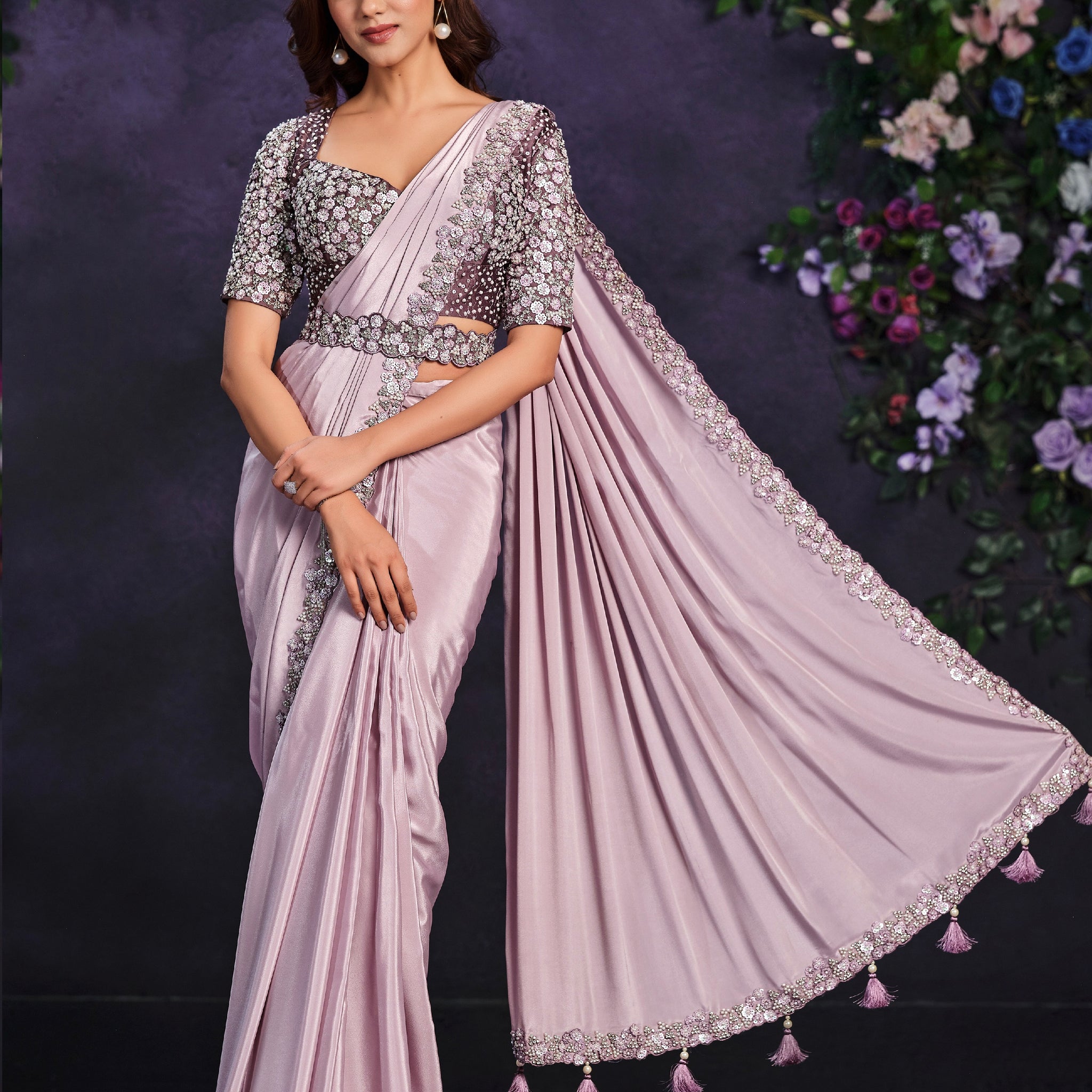 Beautiful Designer Occasion Wear Readymade Saree