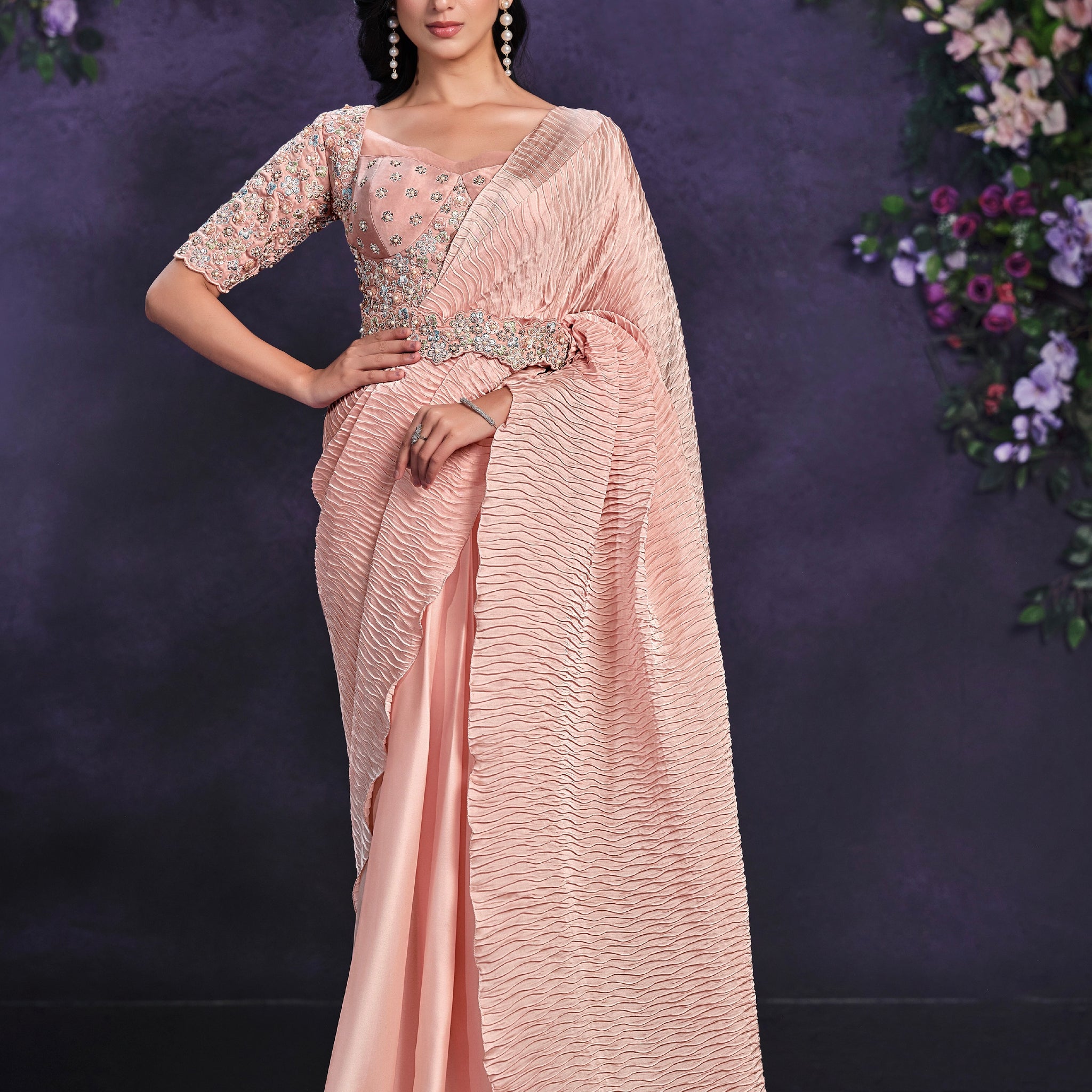 Beautiful Designer Occasion Wear Readymade Saree