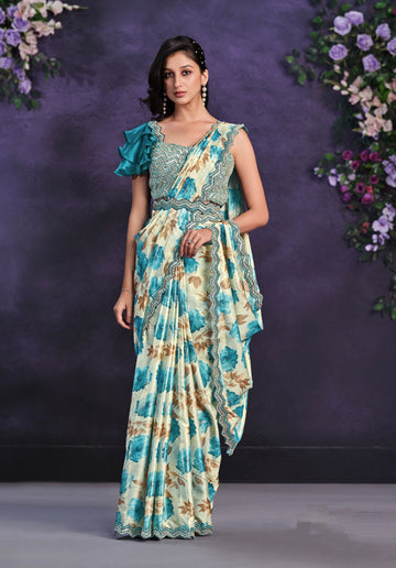 Beautiful Designer Occasion Wear Readymade Saree