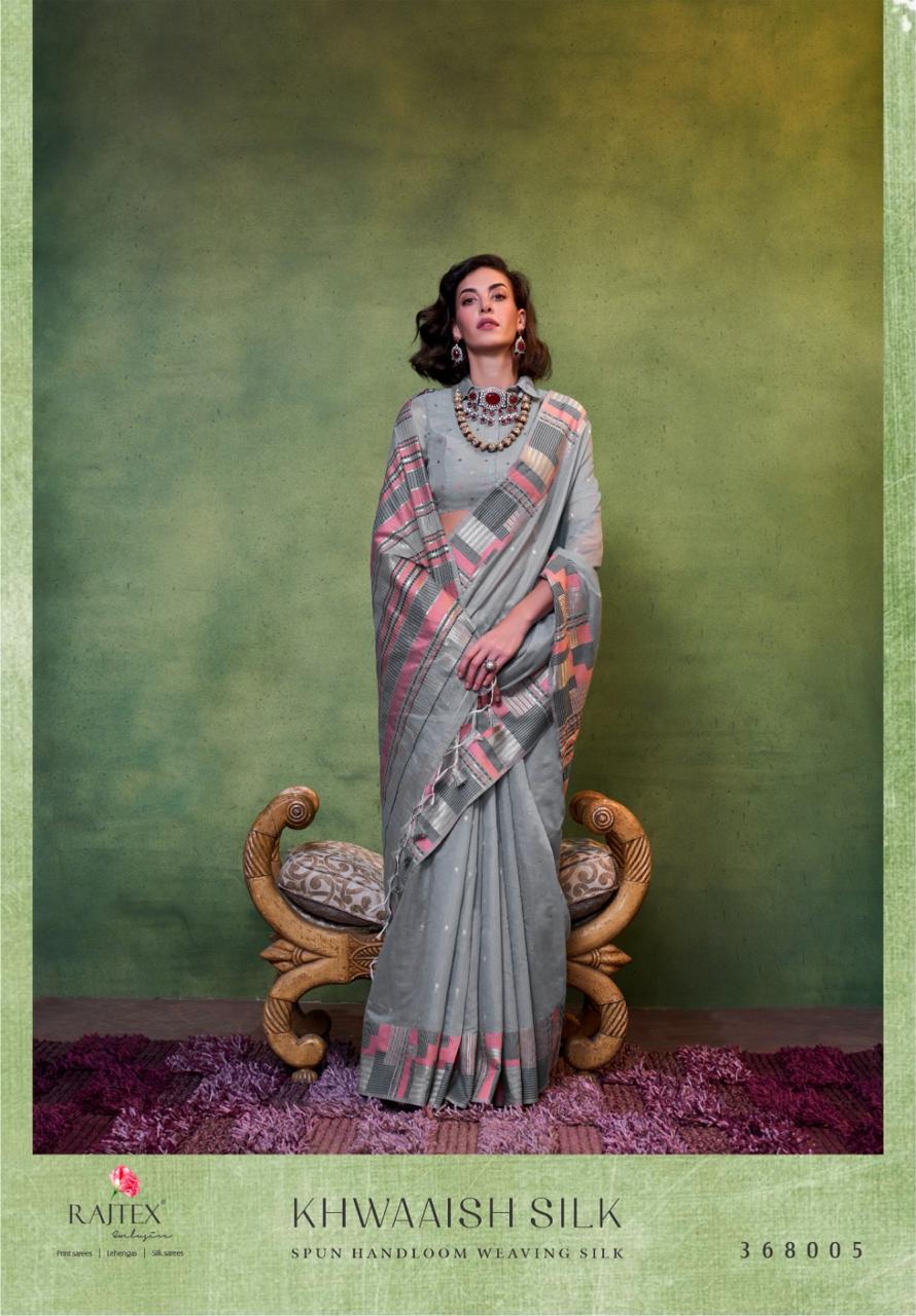 Beautiful Designer Khwaaish Silk Mal Mal Spun Cotton Saree