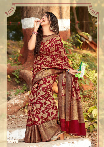 Beautiful Designer Summer Special Meera Soft Linen Saree