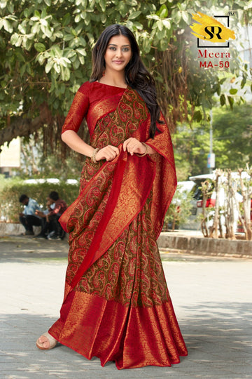 Beautiful Designer Summer Special Meera Soft Linen Saree