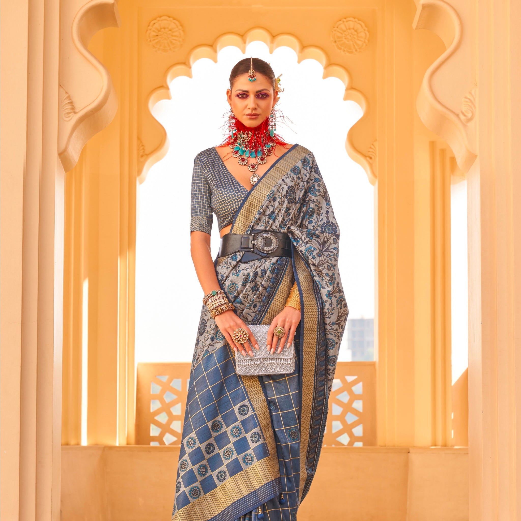 Beautiful Designer Festive Wear Latest Premium Silk Saree