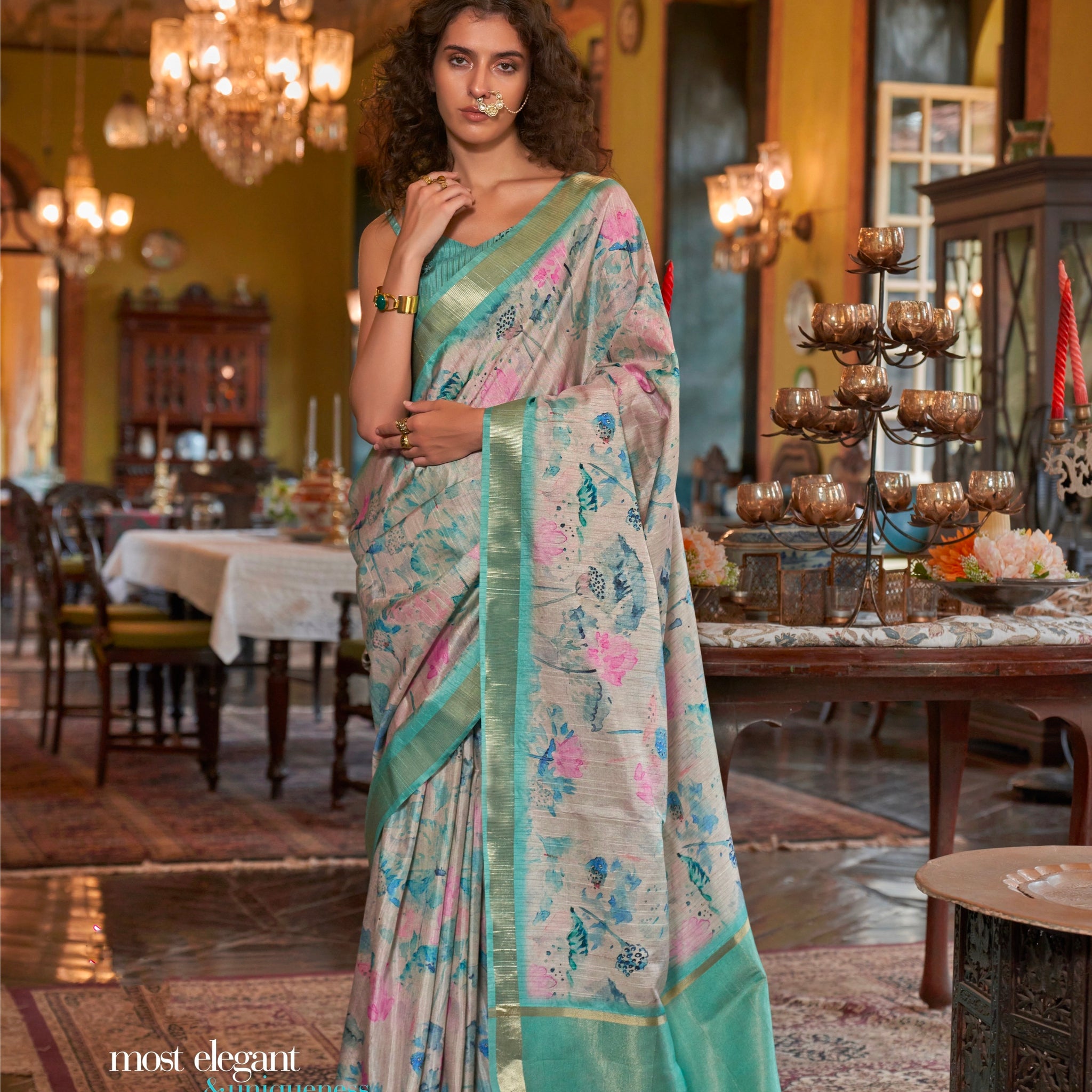 Beautiful Designer Occasion Wear Soft Banarasi Saree