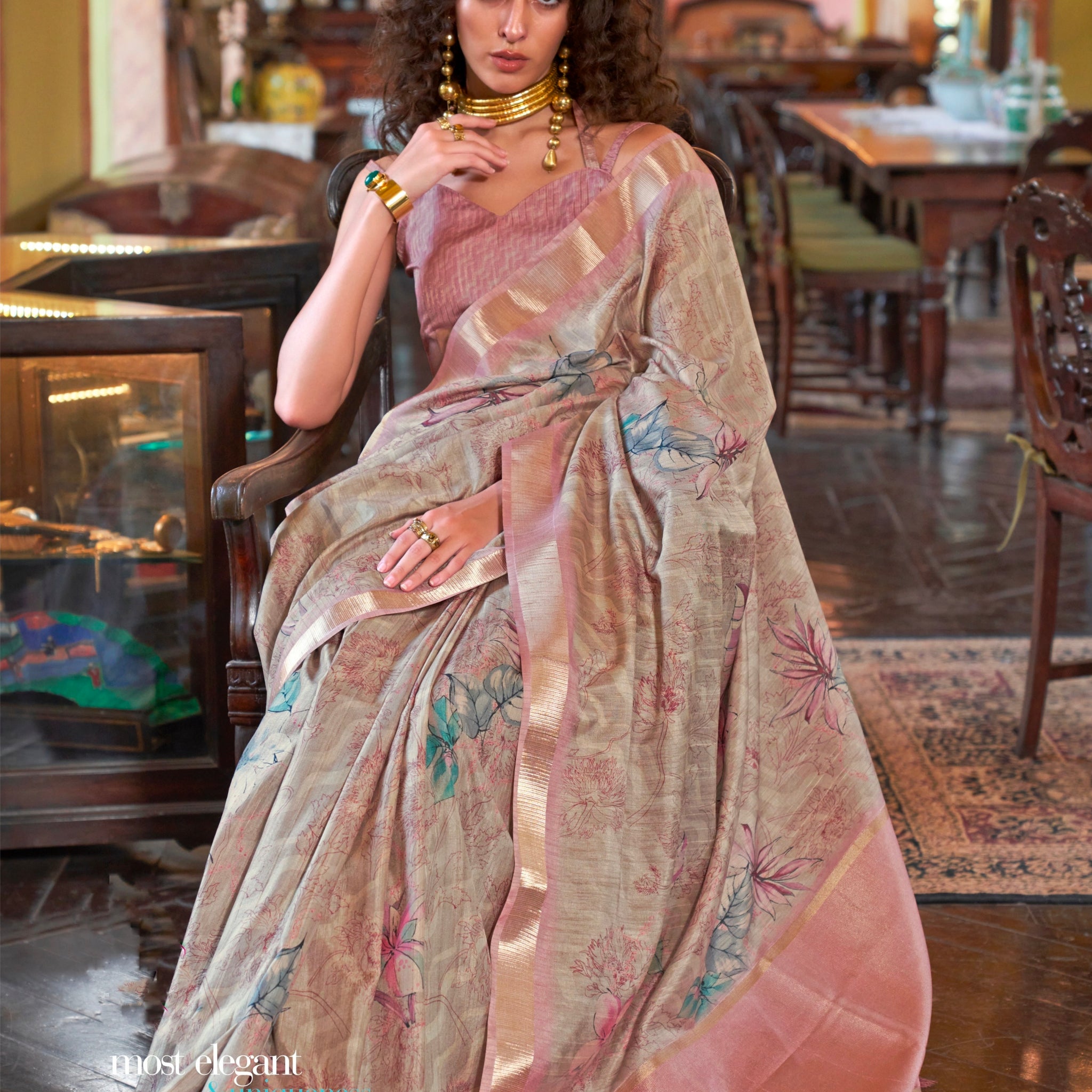 Beautiful Designer Occasion Wear Soft Banarasi Saree