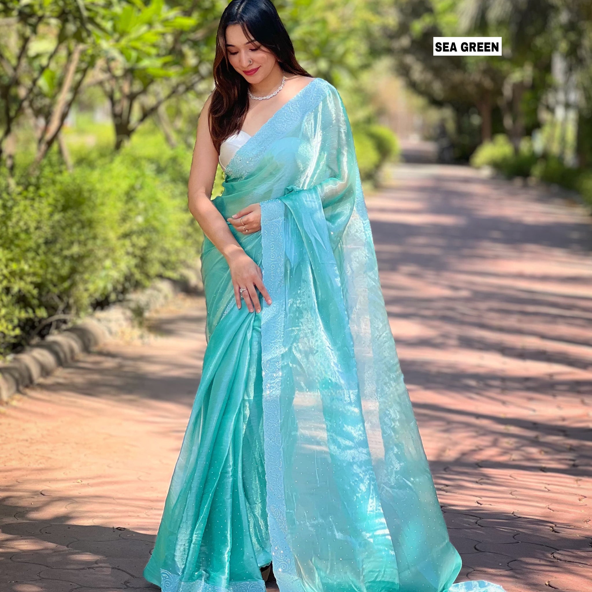 Party Wear Jimmy Choo Silk Saree