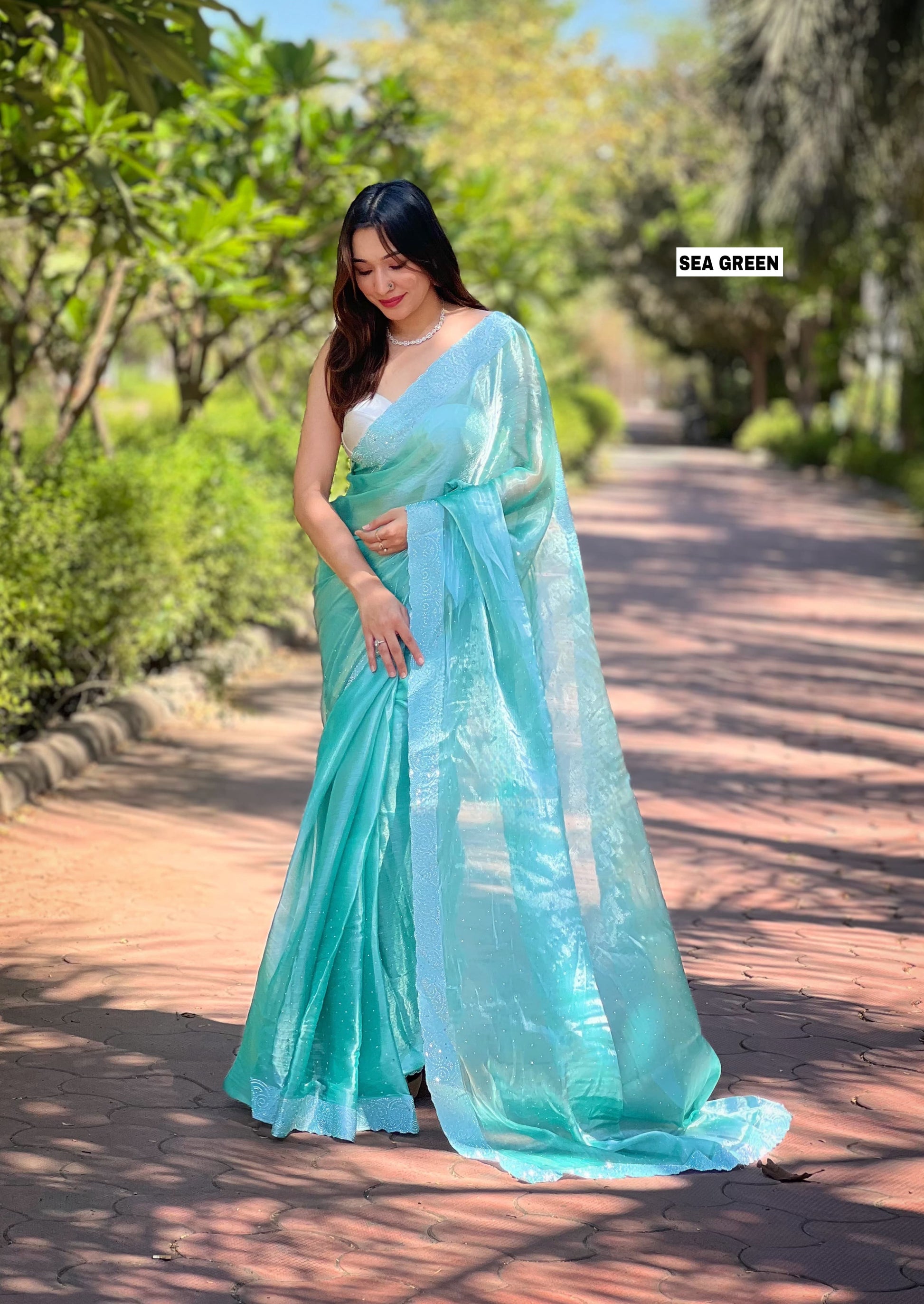 Party Wear Jimmy Choo Silk Saree