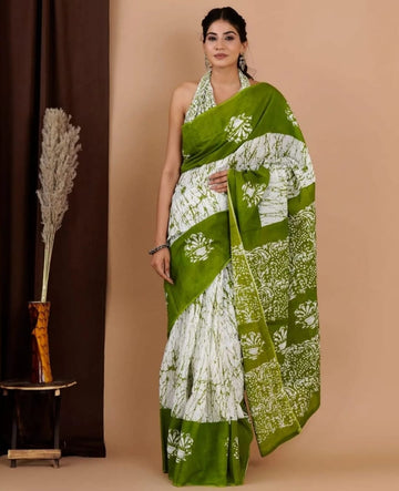 Beautiful Designer Summer Special Mono Cotton Saree