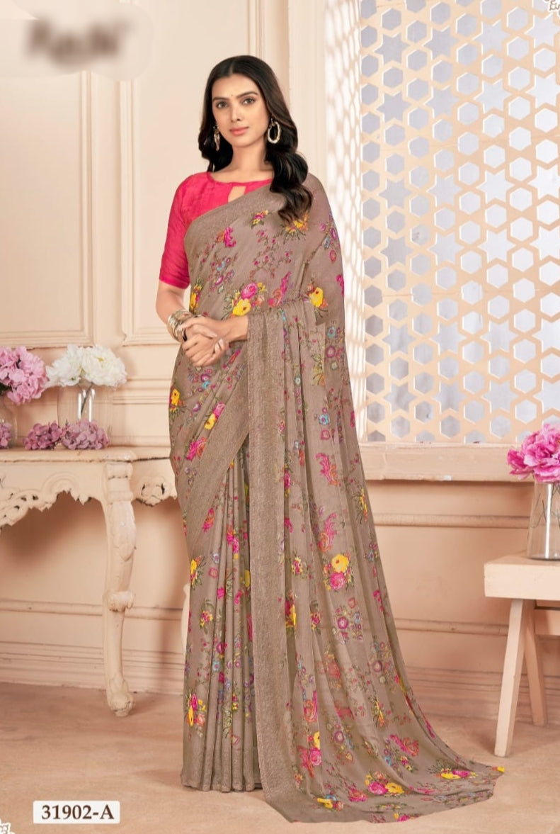 Chiffon Saree