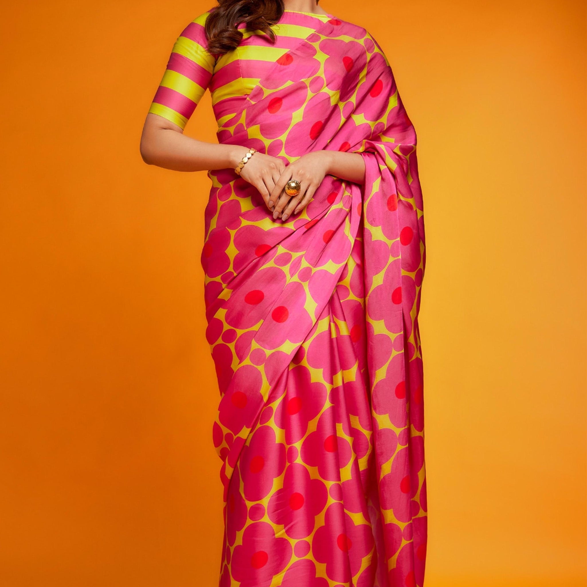 Satin Saree