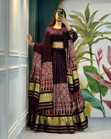 Gaji Silk Lehenga Choli