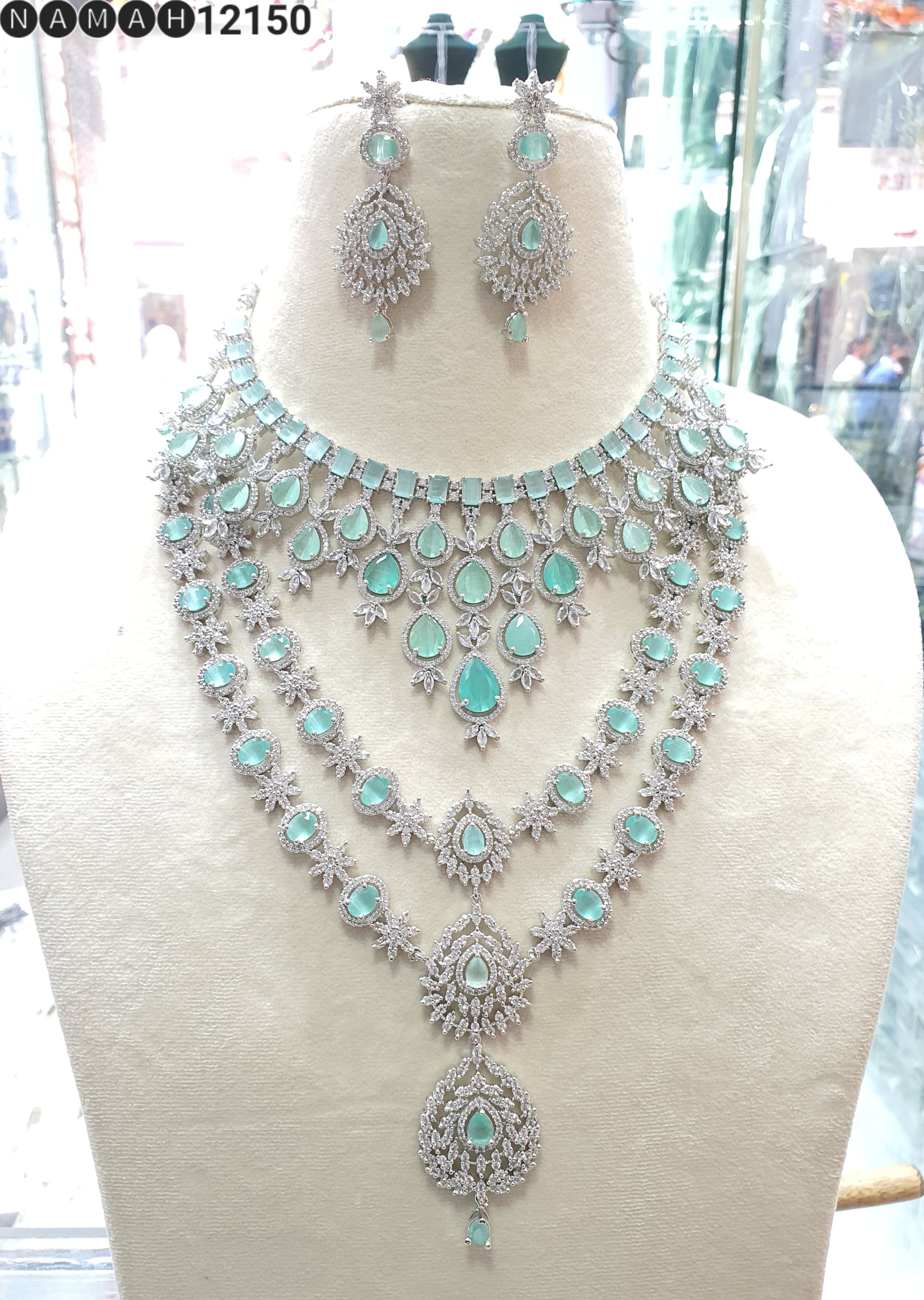 American Diamond Necklace Set