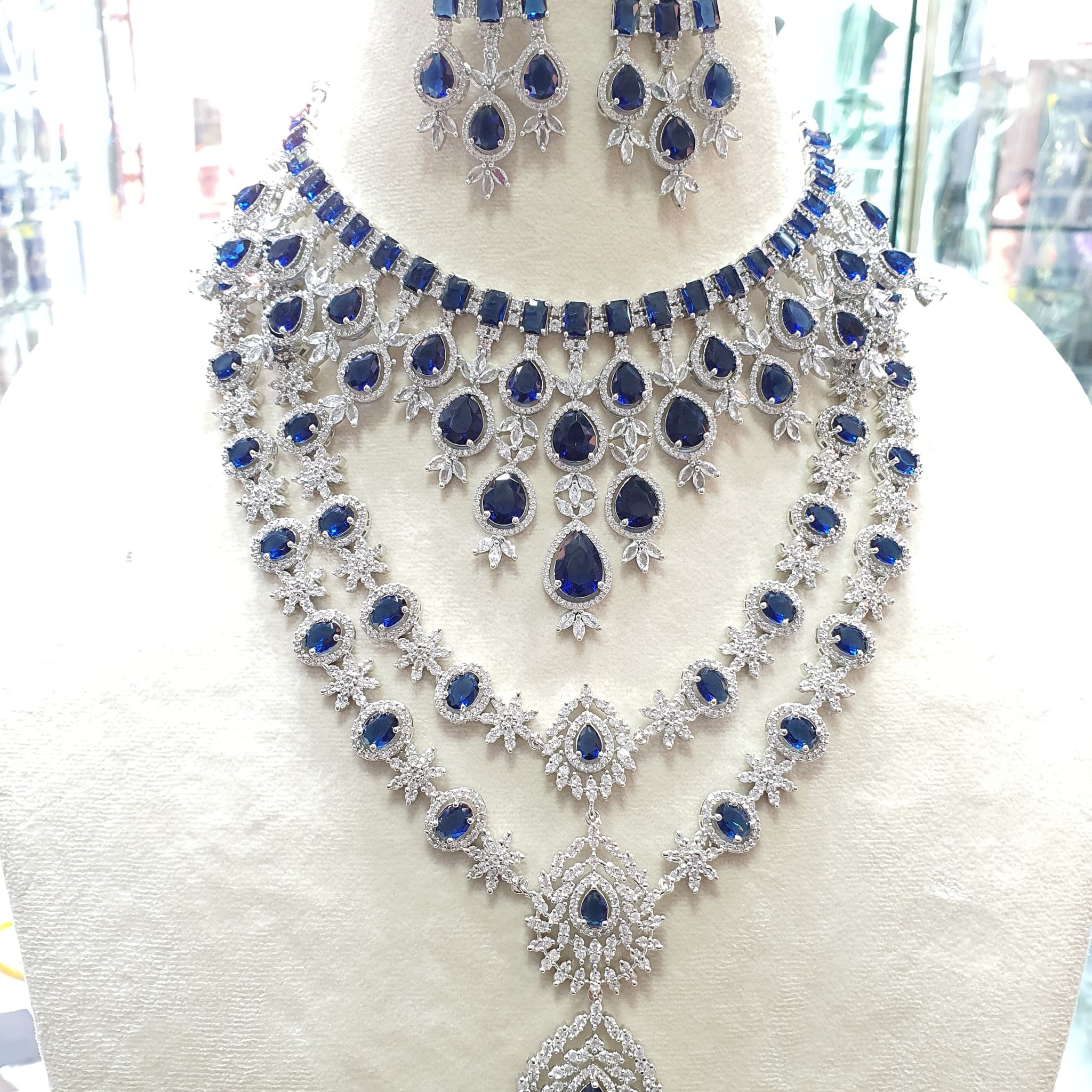 American Diamond Necklace Set