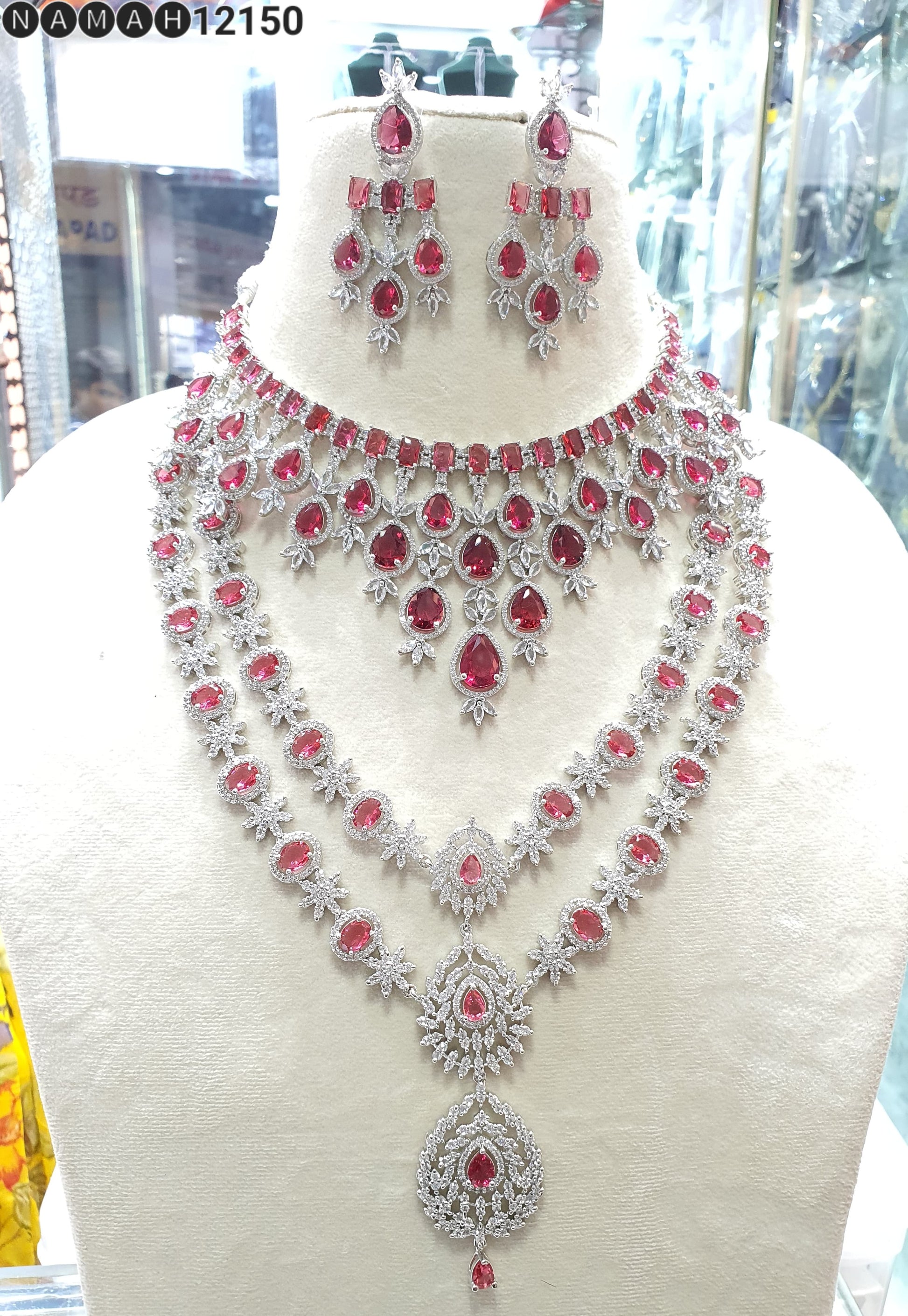 American Diamond Necklace Set