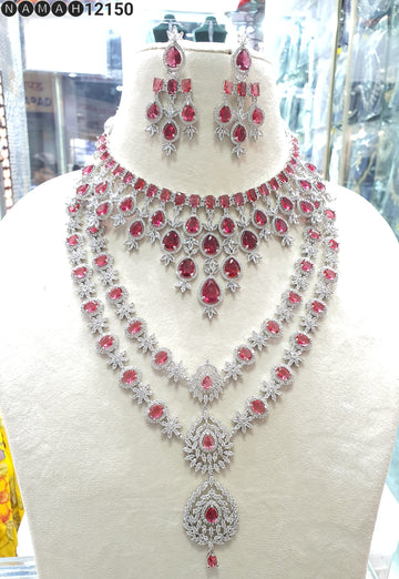 American Diamond Necklace Set