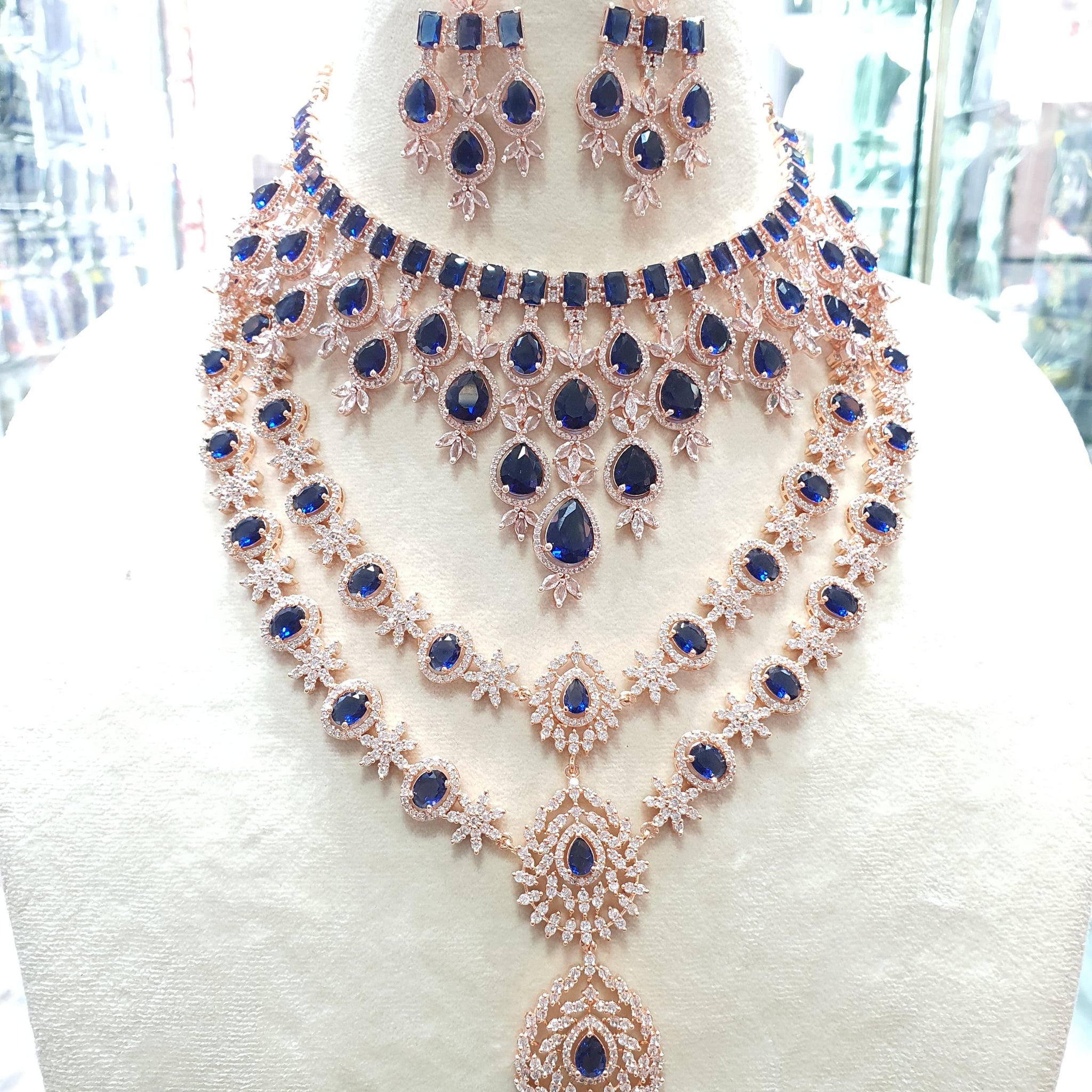 American Diamond Necklace Set