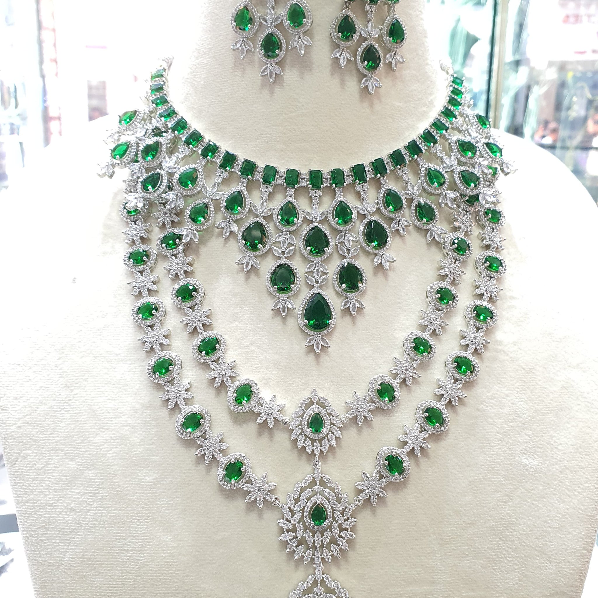 American Diamond Necklace Set