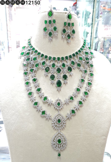 American Diamond Necklace Set