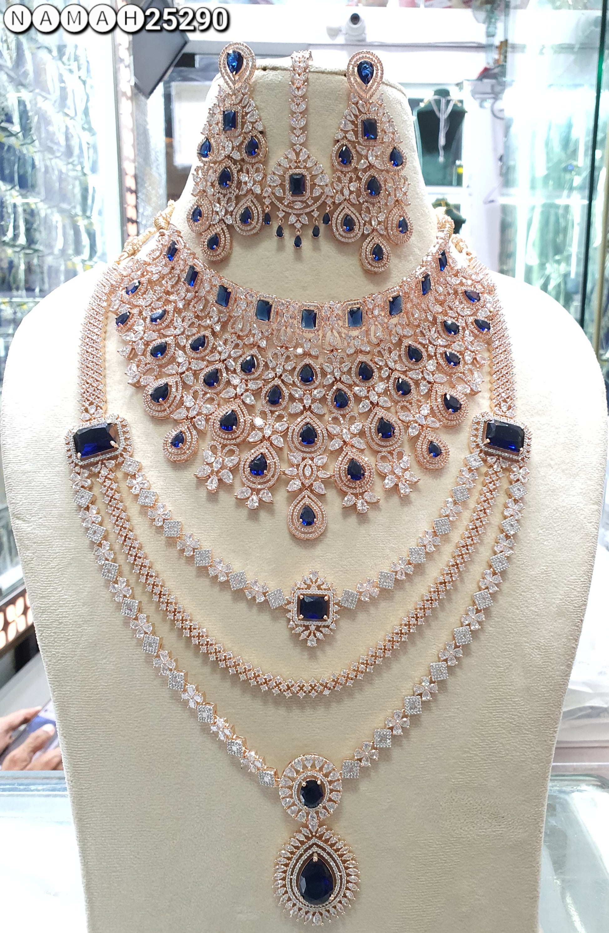 American Diamond Necklace Set