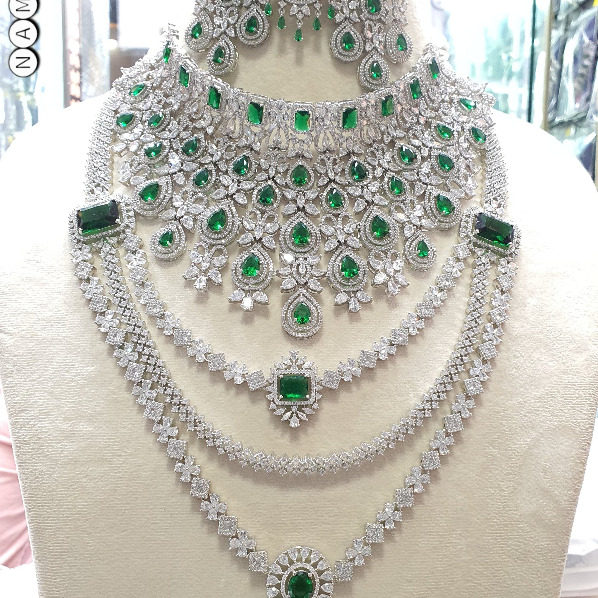 American Diamond Necklace Set