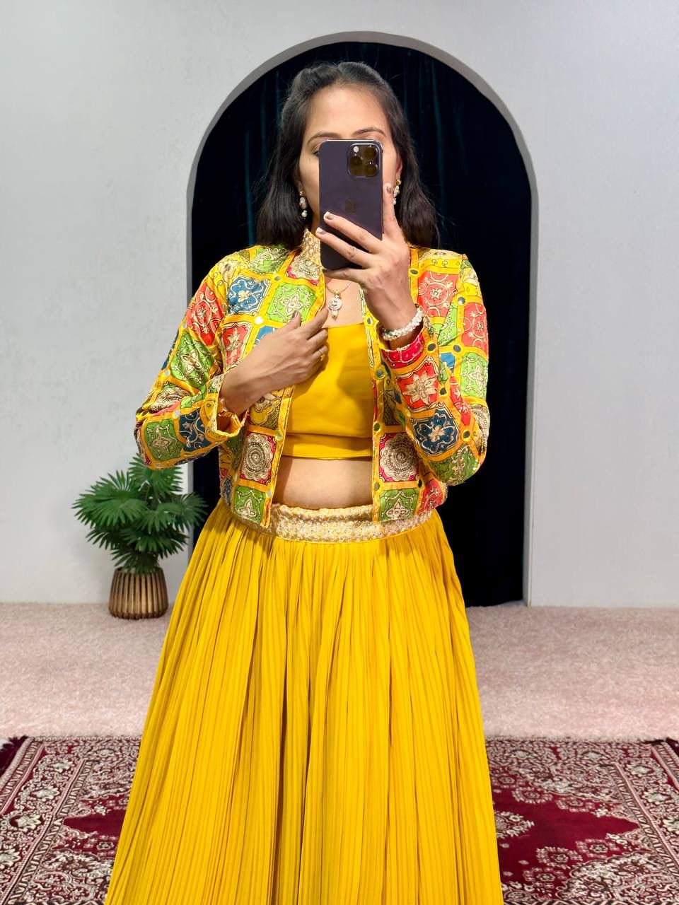 indo Western outfit Lehenga With Koti