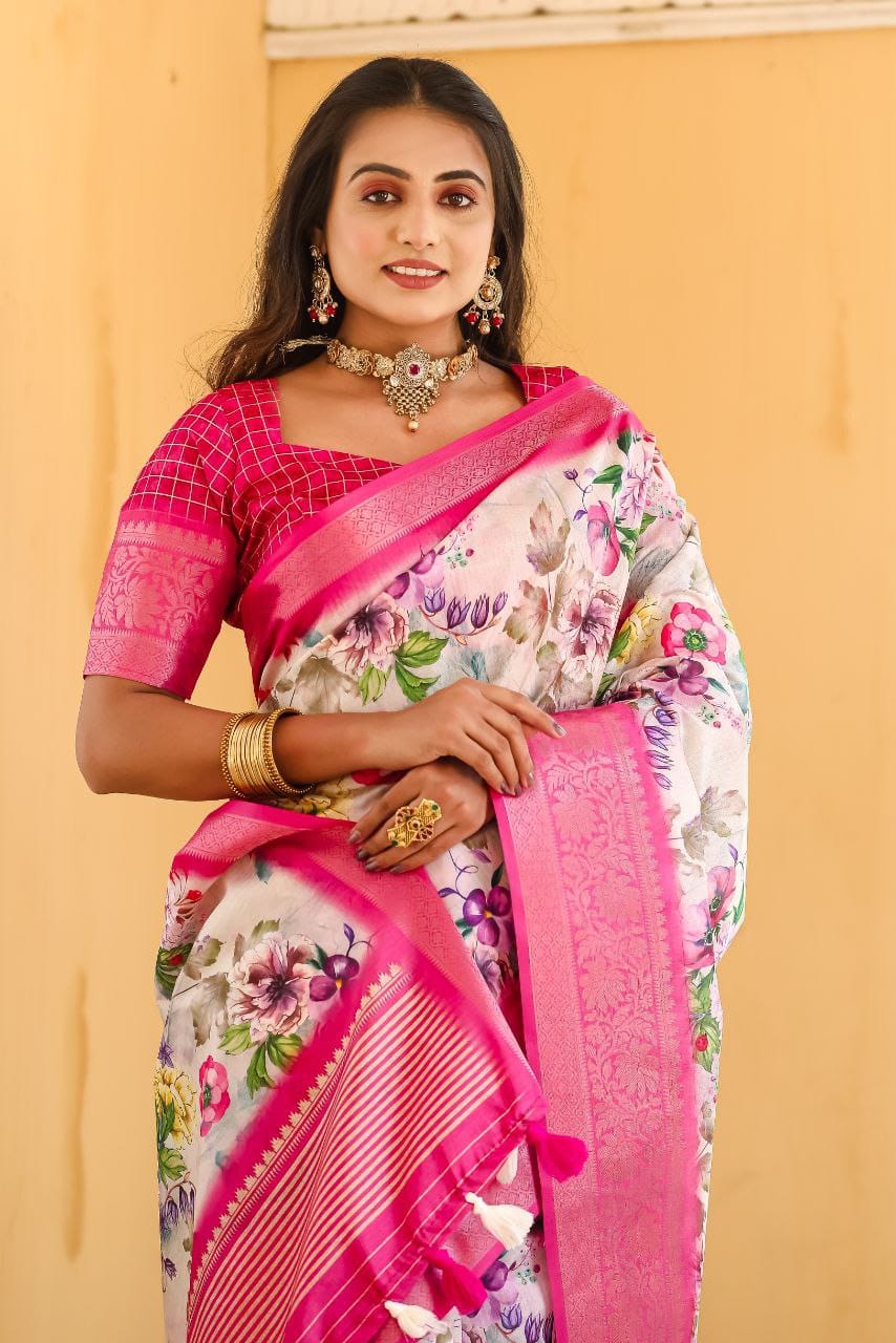 Printed Saree