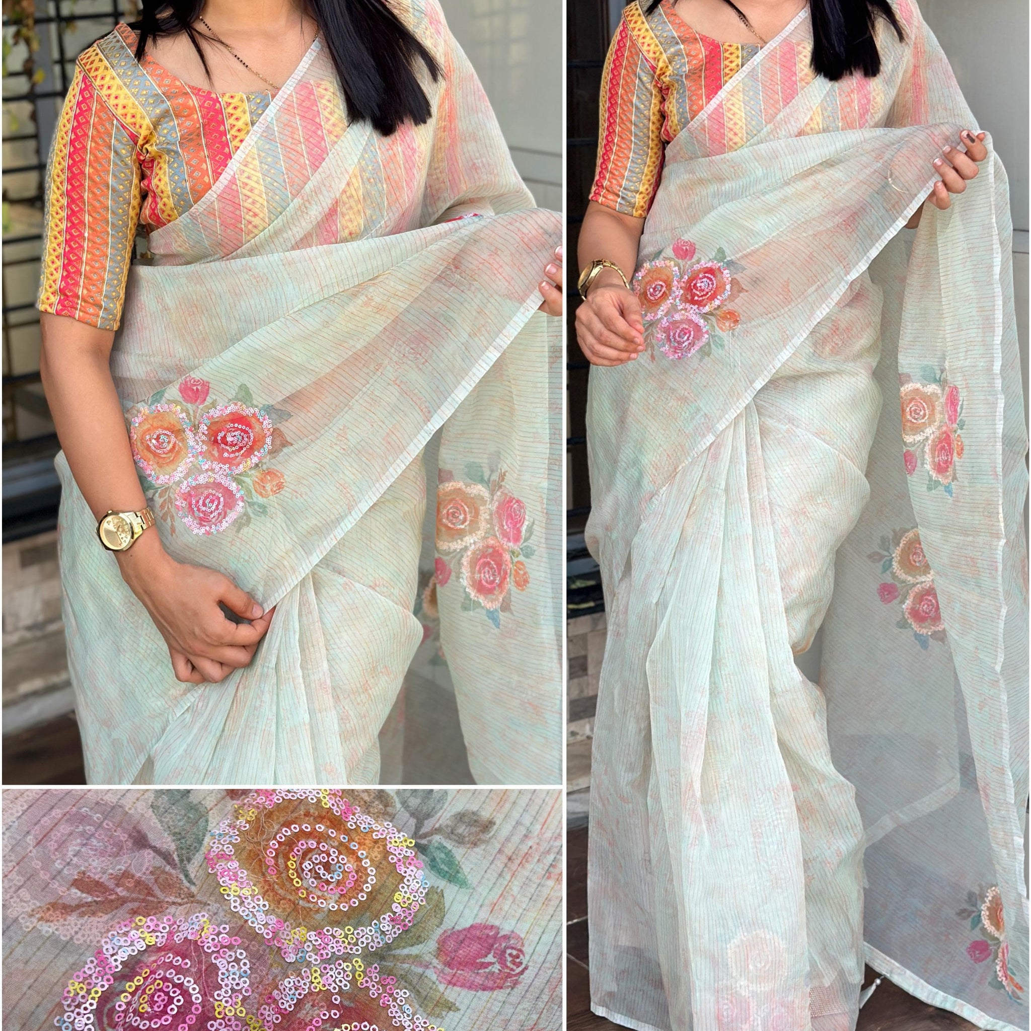 Organza Saree