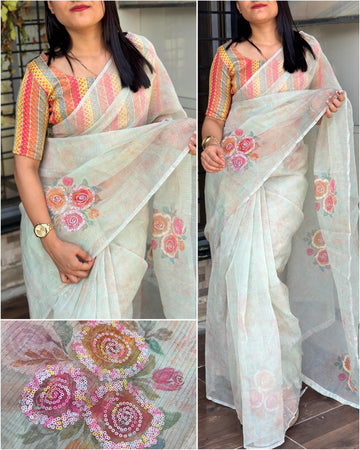 Organza Saree