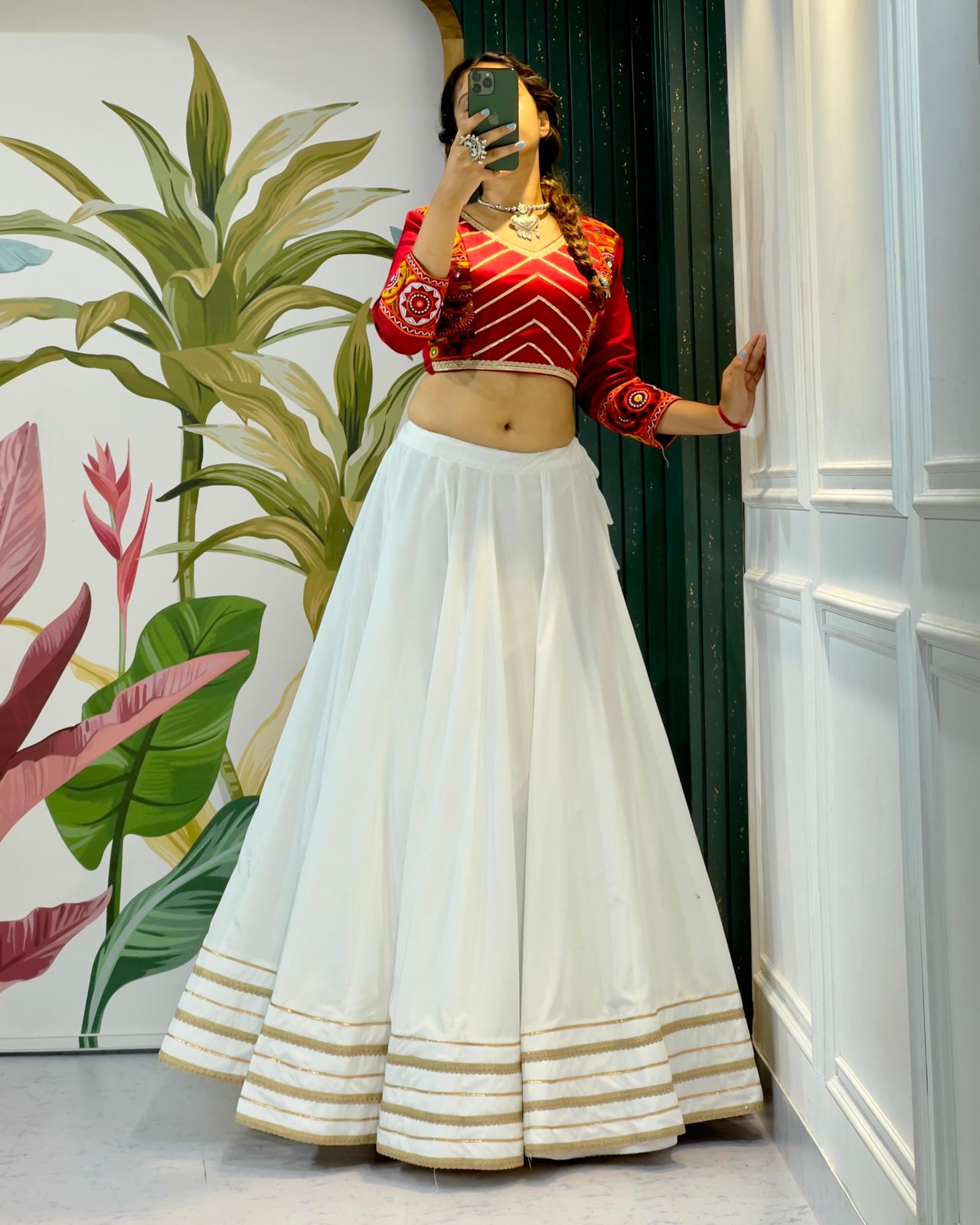 Satin Cotton Lehenga Choli