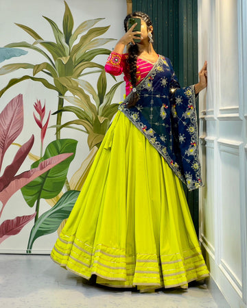 Satin Cotton Lehenga Choli