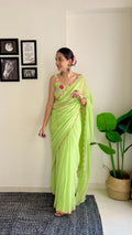 Georgette Sequence Saree