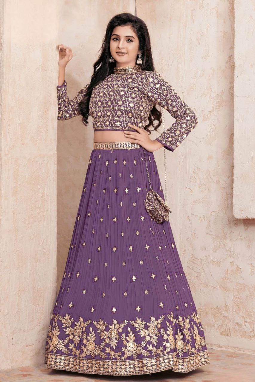 Georgette Kids Lehenga Choli