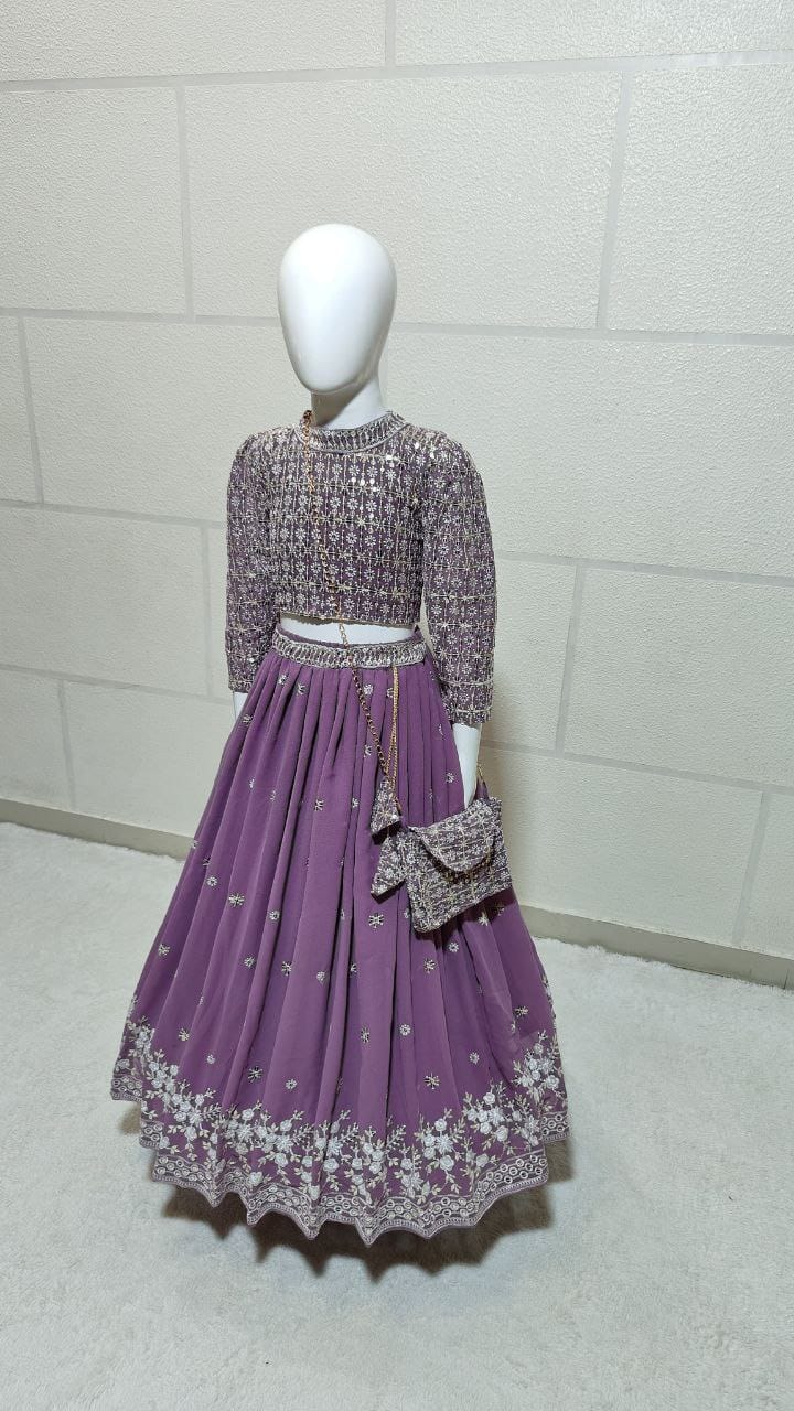 Georgette Kids Lehenga Choli