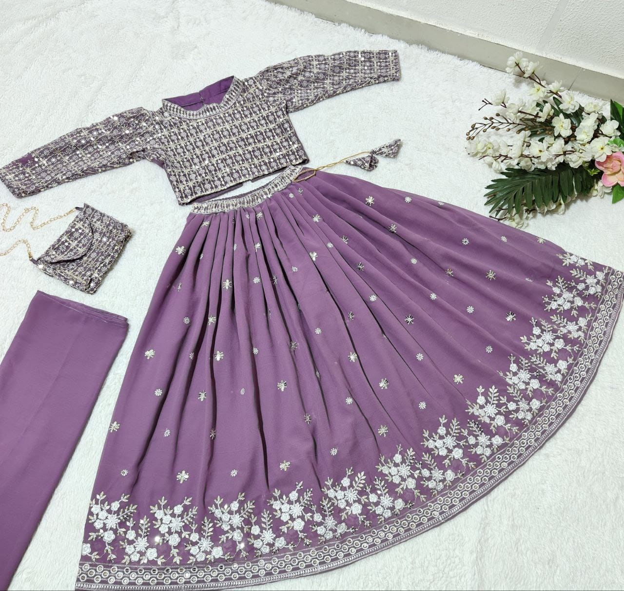 Georgette Kids Lehenga Choli