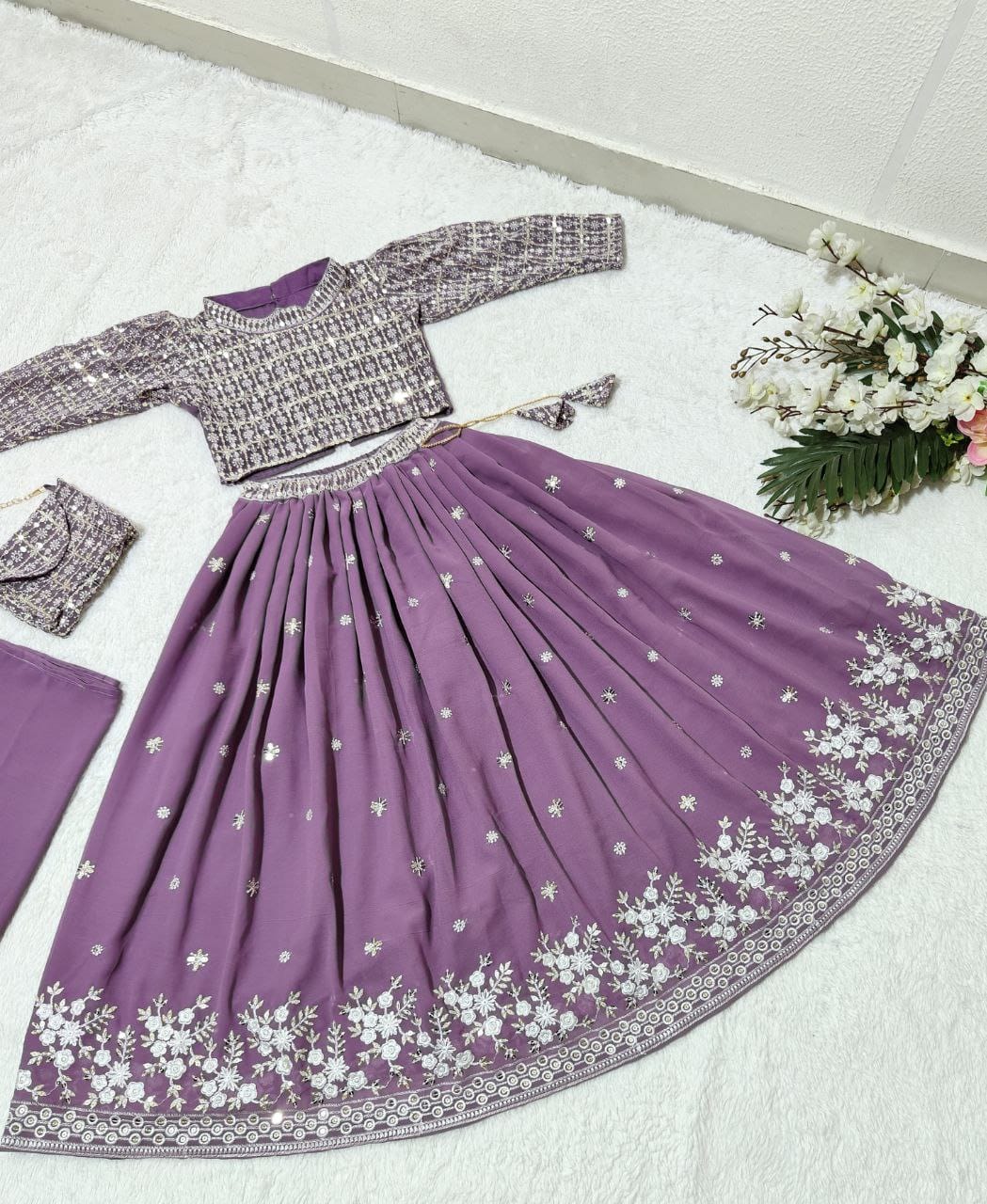 Georgette Kids Lehenga Choli